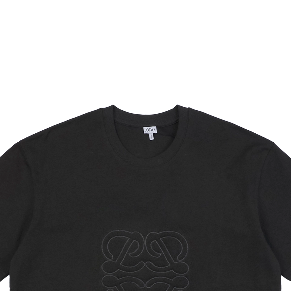 L Embroidered Anagram T-shirt Black