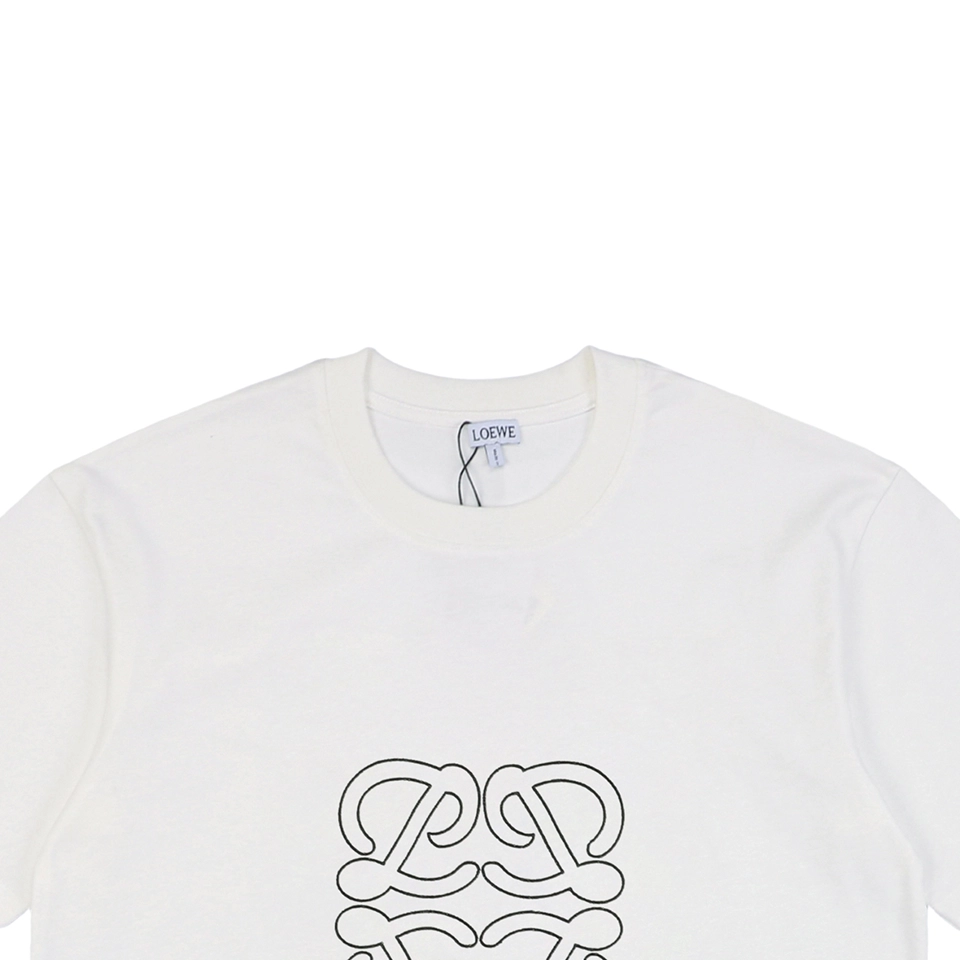 L Embroidered Anagram T-shirt White