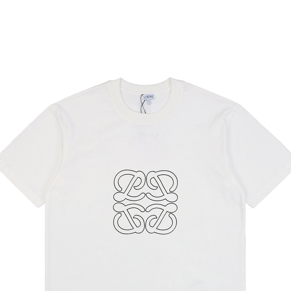 L Embroidered Anagram T-shirt White