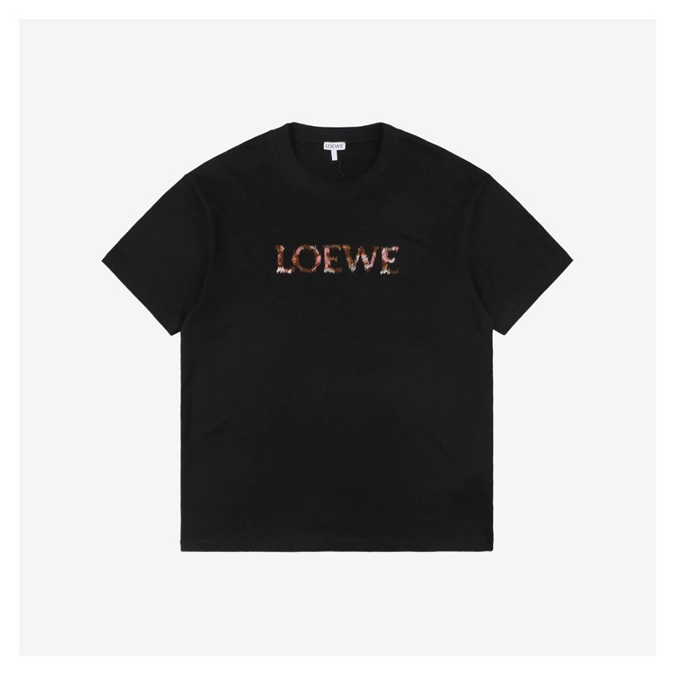 L Gradient Embroidered Logo T-shirt