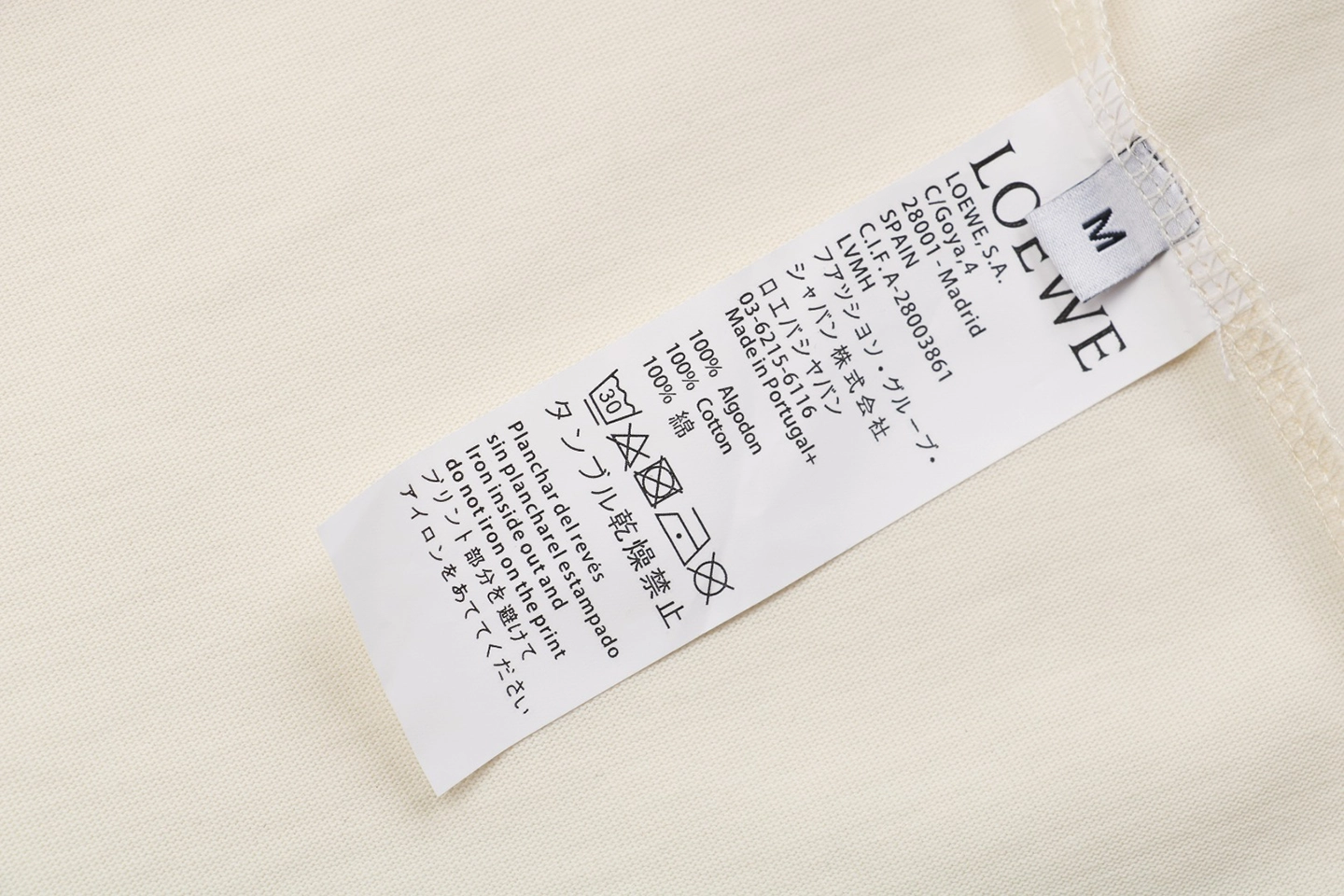 Wash tag