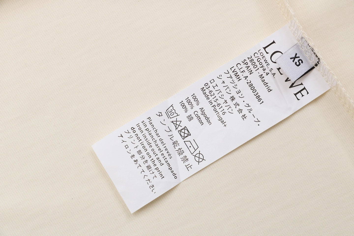 Wash tag