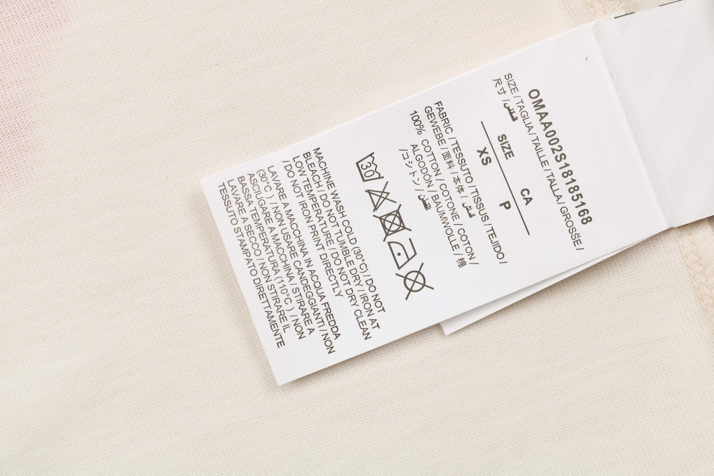 Wash tag