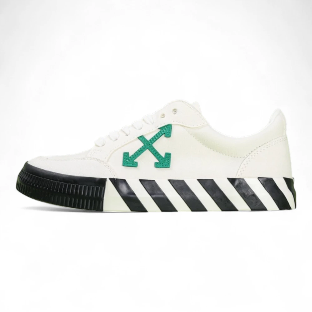 OFF-WHITE Vulc Low Canvas White Green