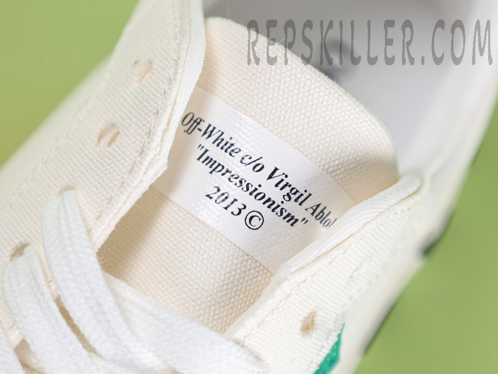 OFF-WHITE Vulc Low Canvas White Green10