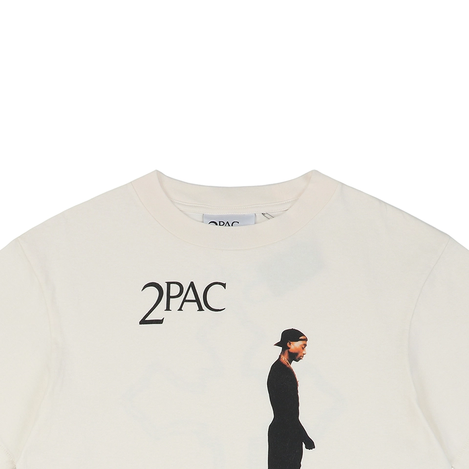 Saint Michael 2PAC Cross Portrait Print T-shirt