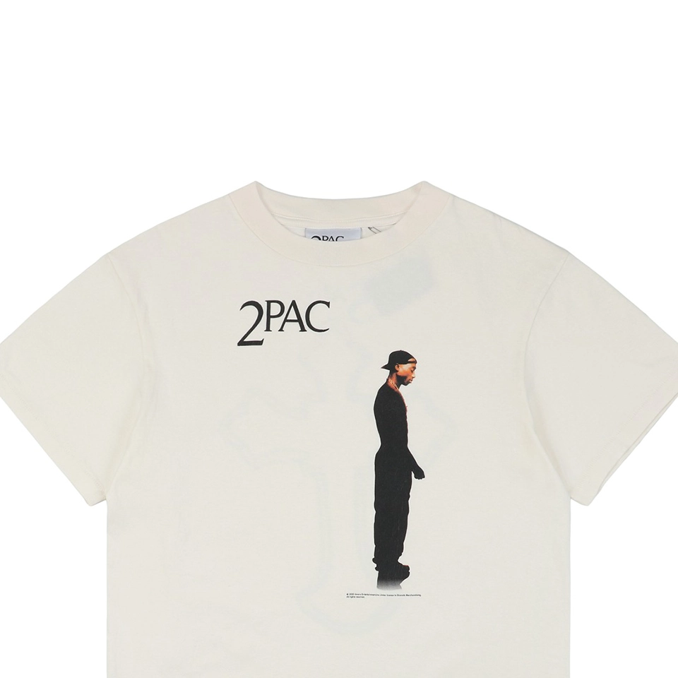 Saint Michael 2PAC Cross Portrait Print T-shirt