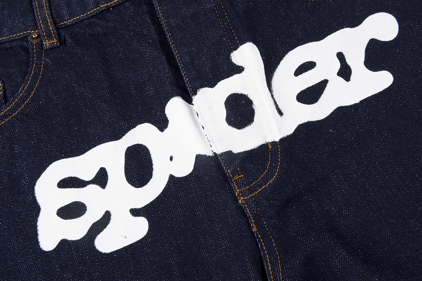 Sp5der 555555 Denim Unisex Casual Shorts3
