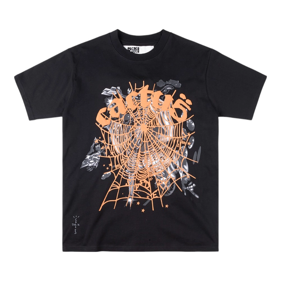 Sp5der Cactus Web Graphic T-shirt