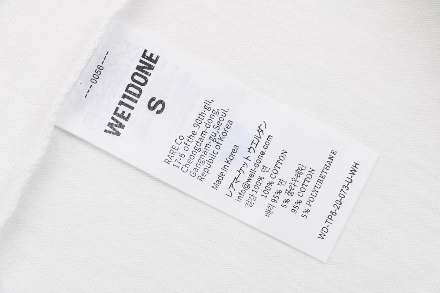 Wash tag