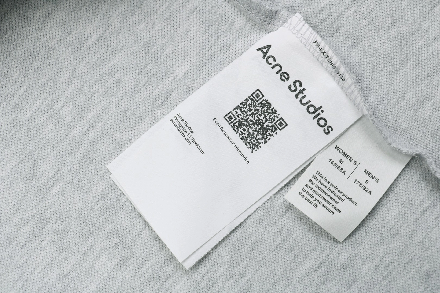 Wash tag