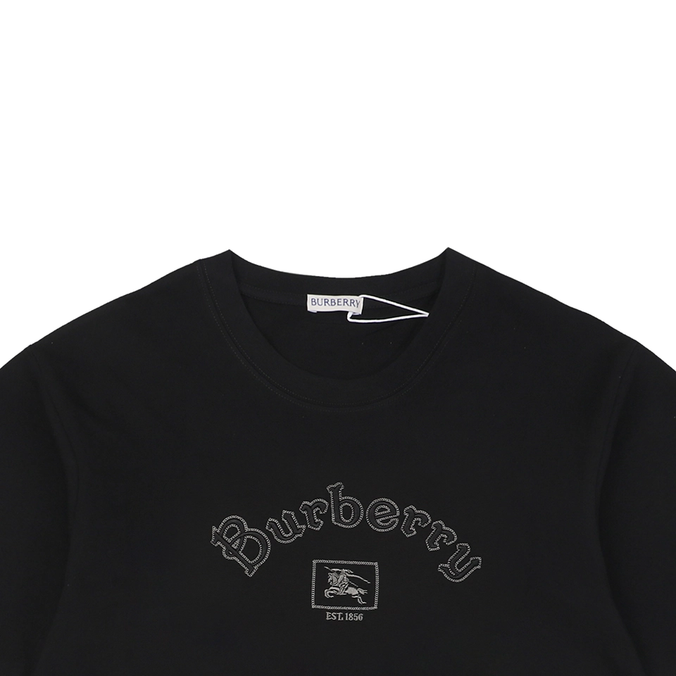 BBry Half-Arch Embroidered Equestrian Logo T-shirt Black