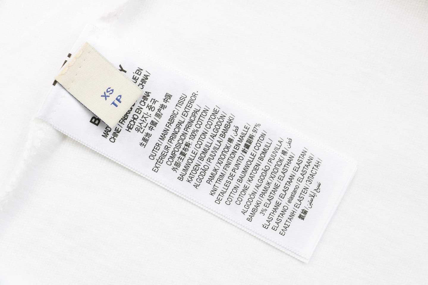 Wash tag