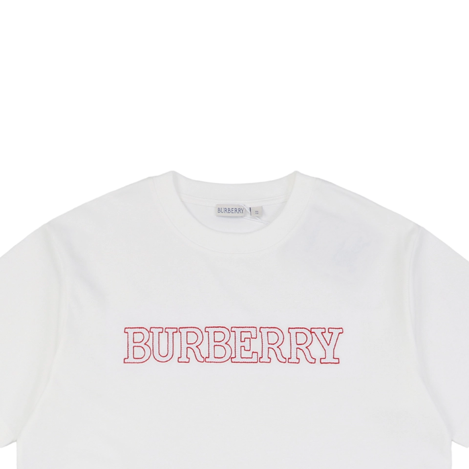 BBry Outline Logo Tatami Embroidery T-shirt White