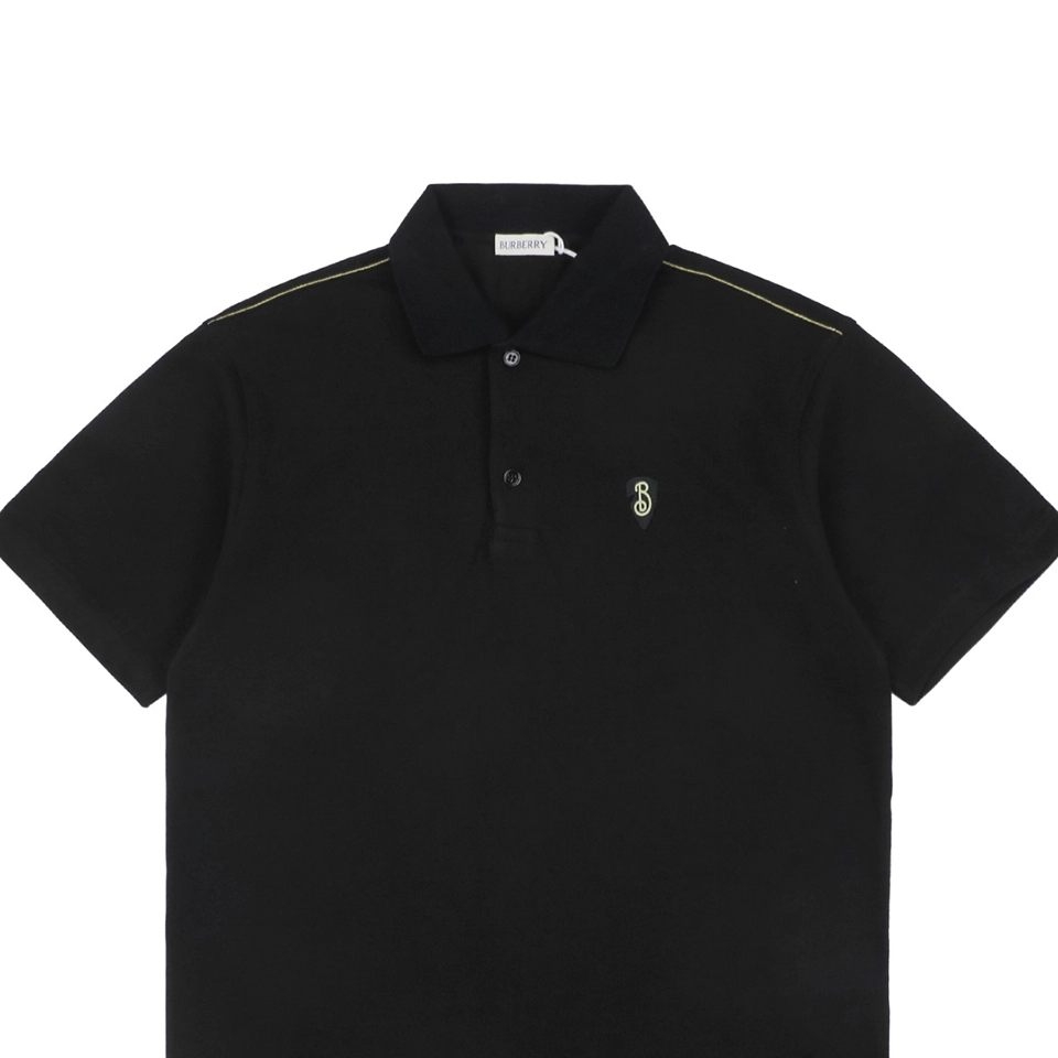 BBry Shield Logo Embroidery Polo T-shirt Black