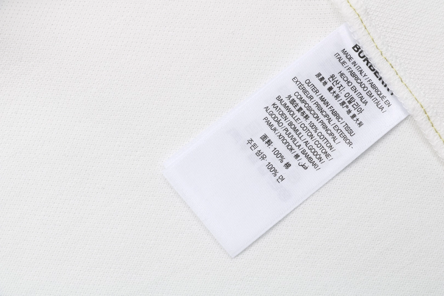 Wash tag