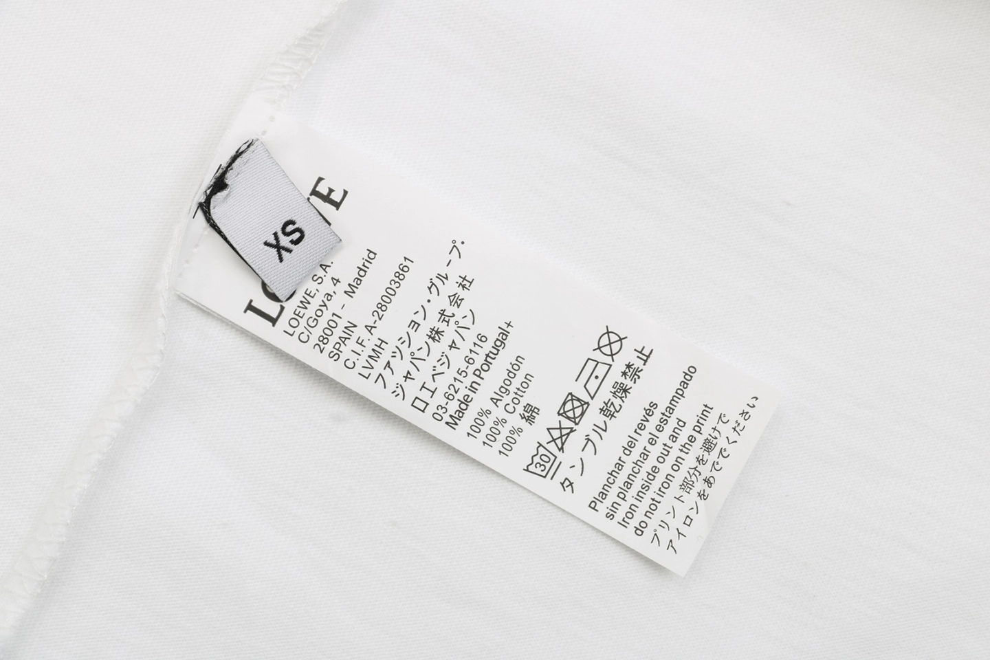 Wash tag