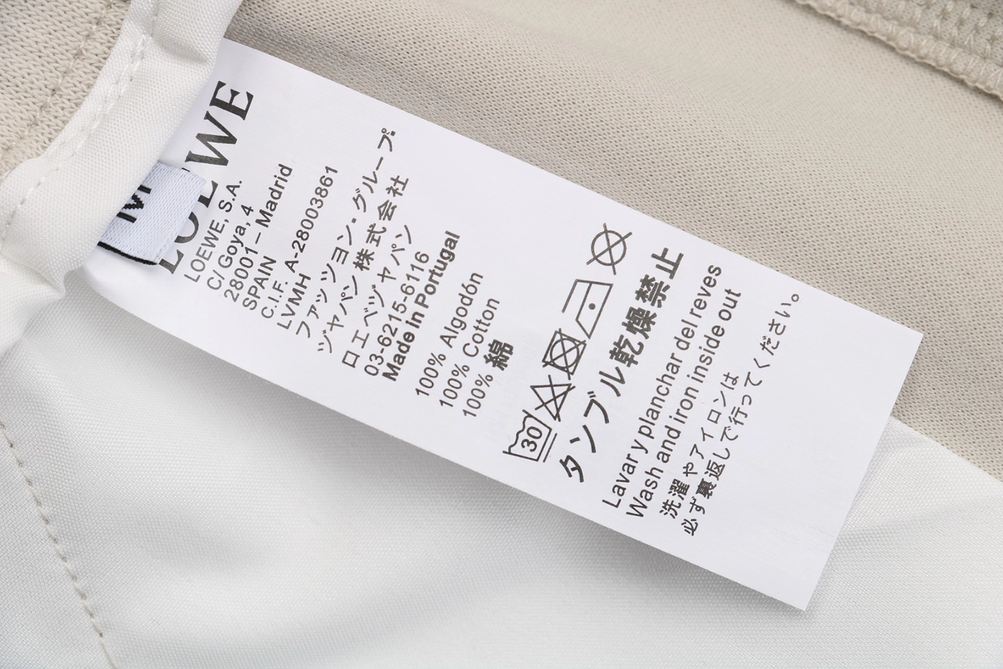 Wash tag