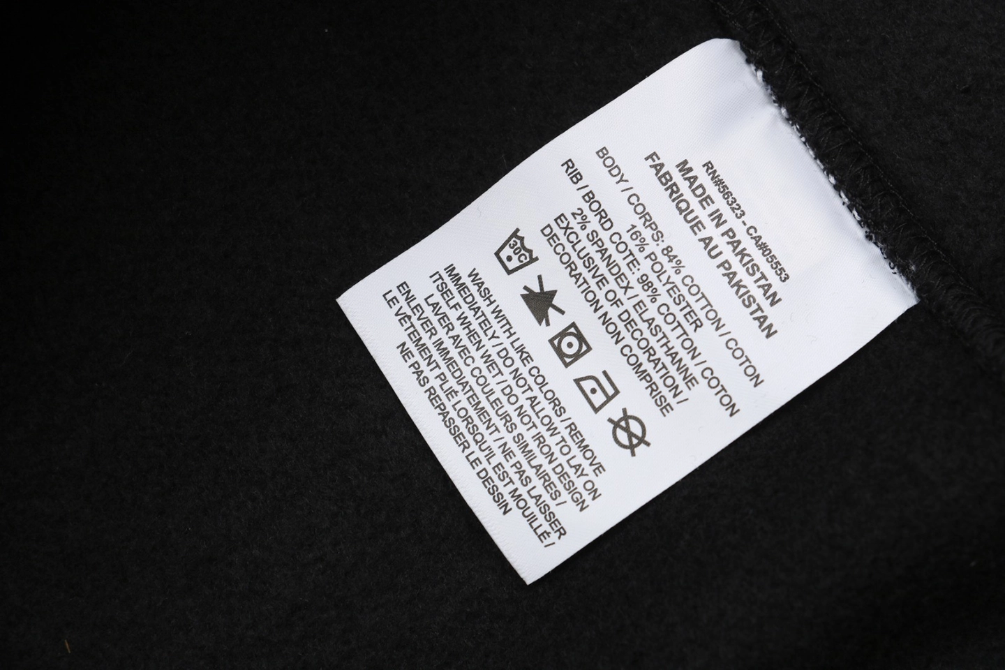 Wash tag