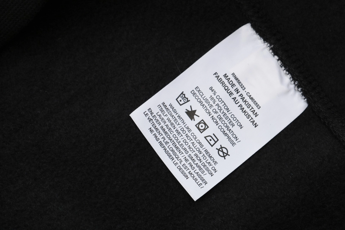 Wash tag
