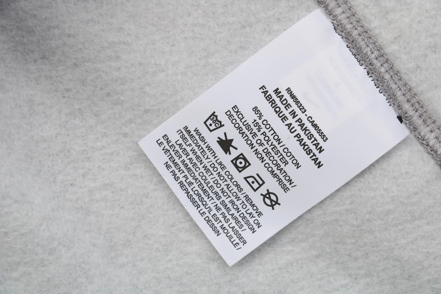 Wash tag