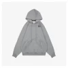 N1ke × Stussy Box Logo Fleece Hoodie (Grey/Black)