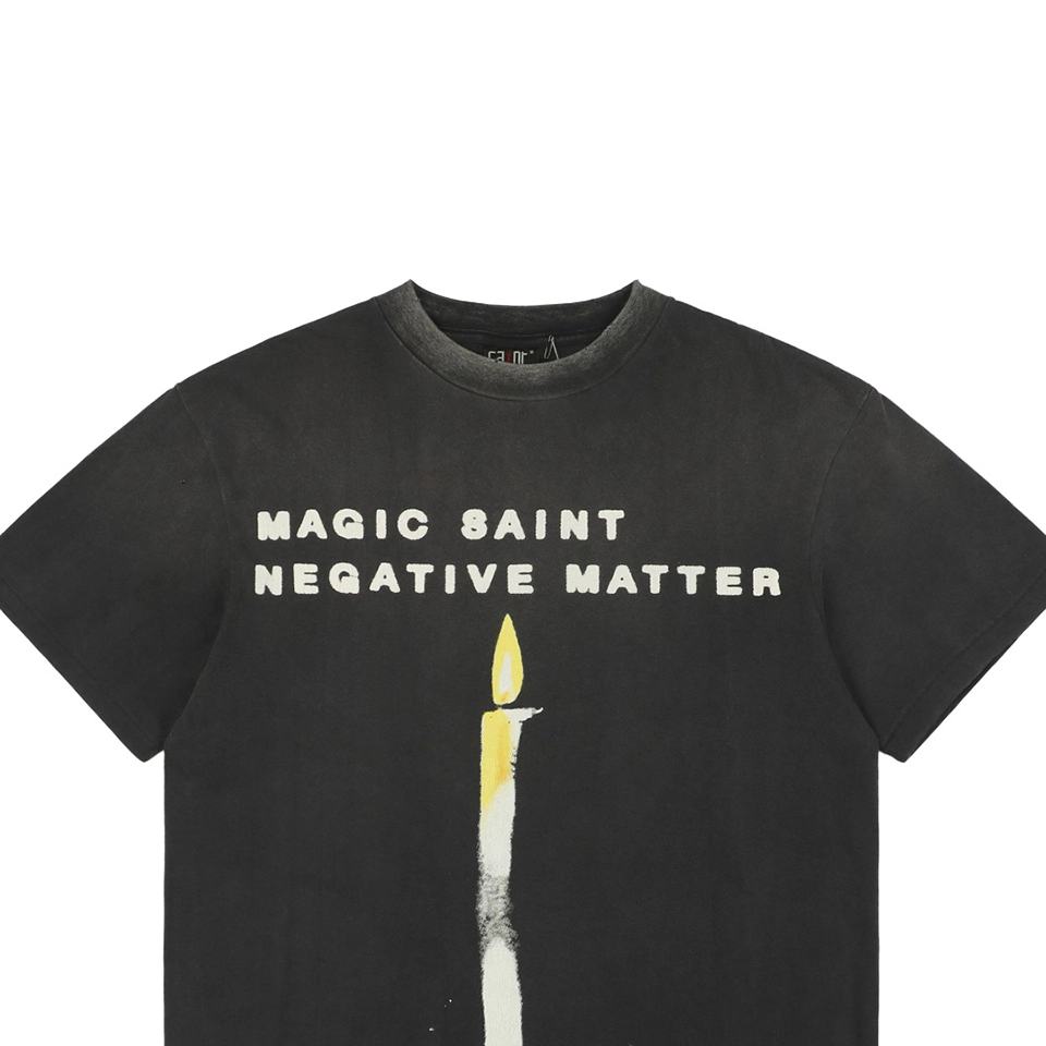 Saint Michael Candle Print T-shirt