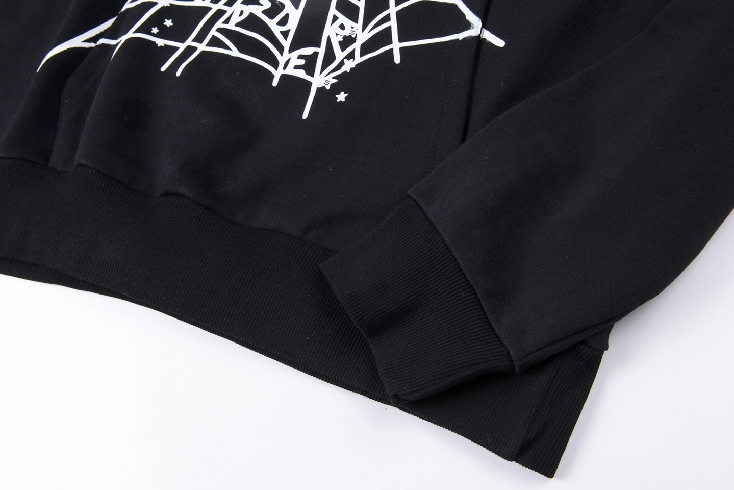 Sp5der 555555 OG Web Black:White Hoodie4