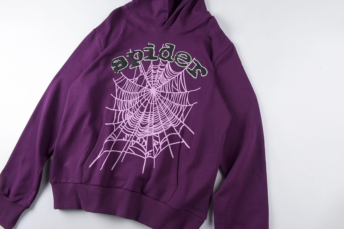 Sp5der 555555 Swarovski Web Hoodie4