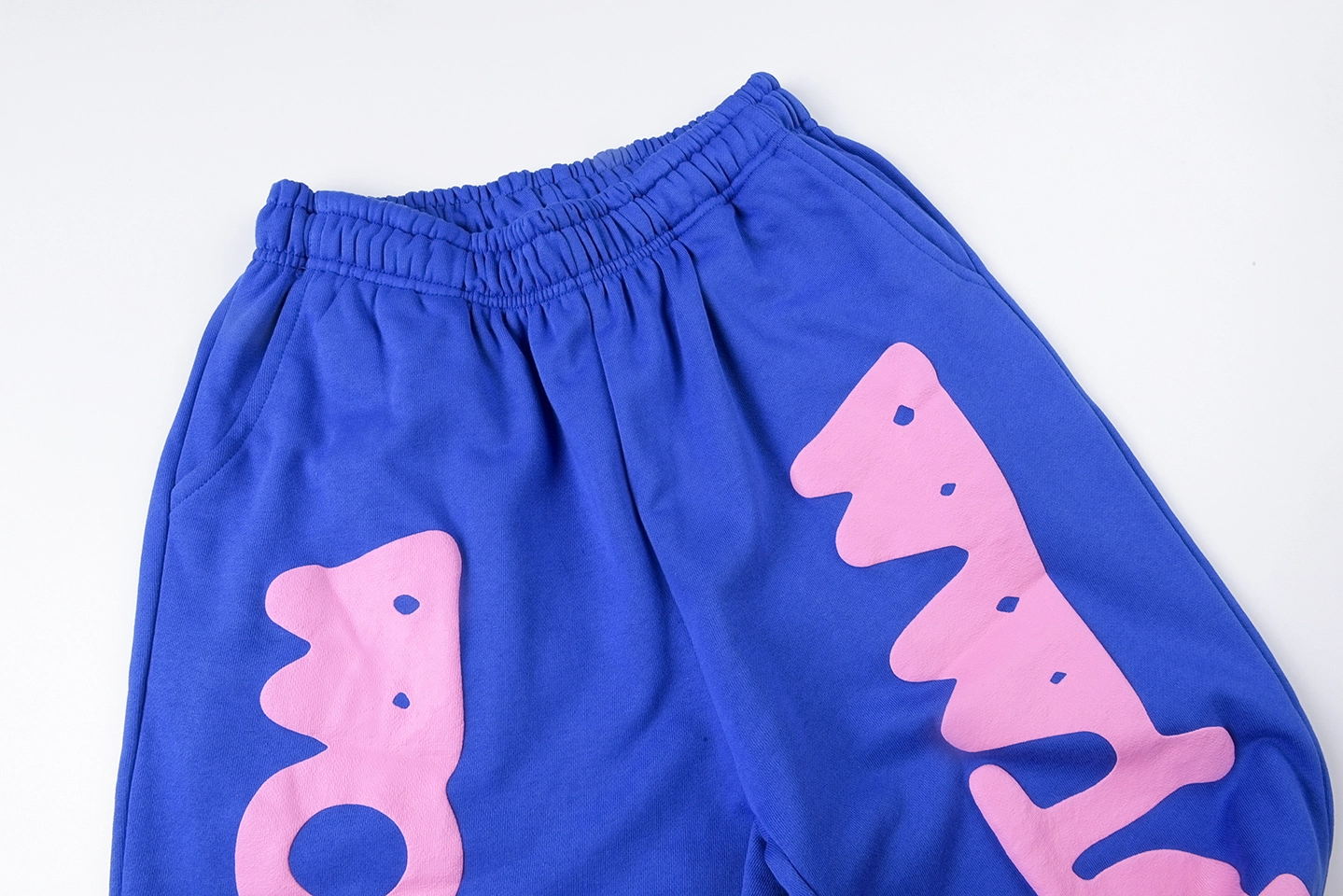 Sp5der Blue World Graphic Sweatpants7