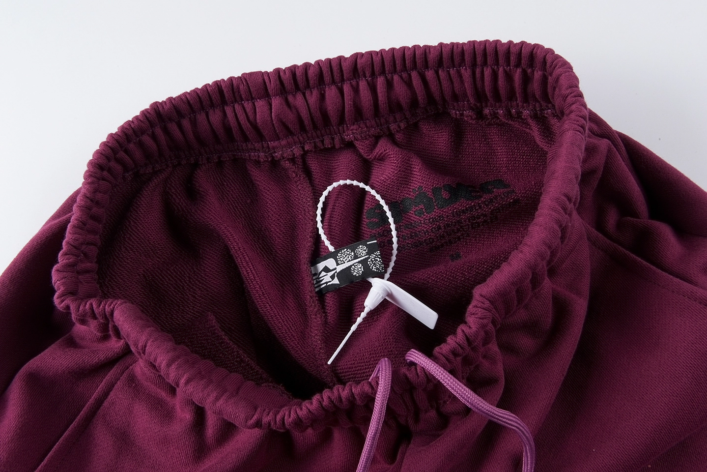 Sp5der Burgundy Sneaker Sole Print Sweatpants6