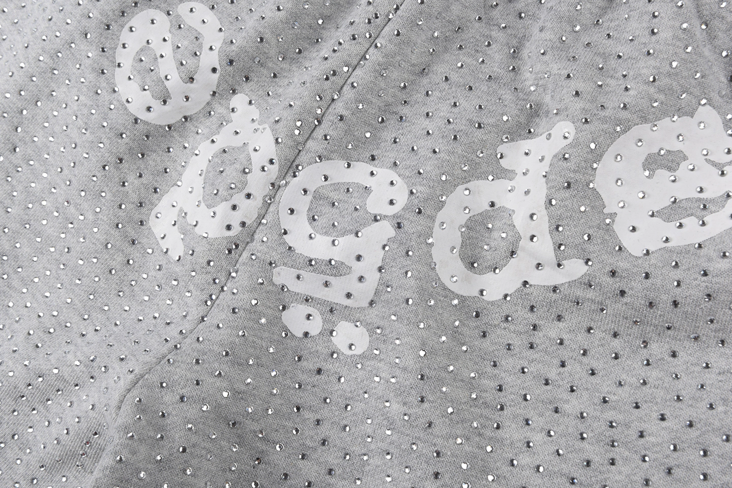 Sp5der Rhinestone Logo Grey Mesh Shorts8