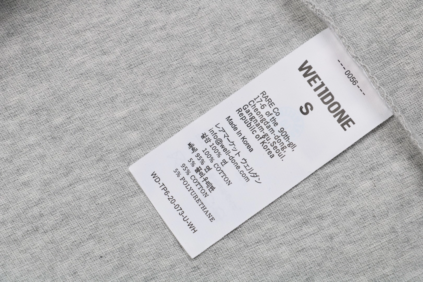 Wash tag