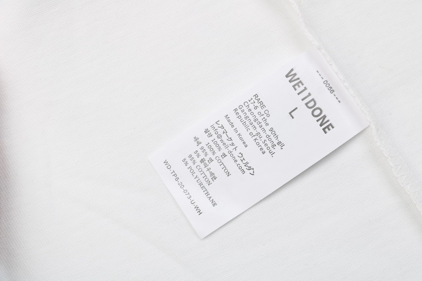 Wash tag