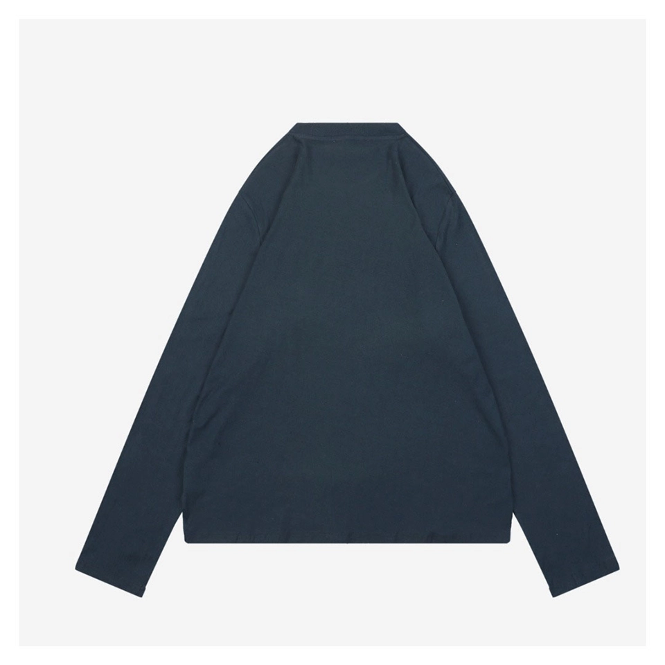 Acne Studios 1996 Distressed Logo Shirt Navy