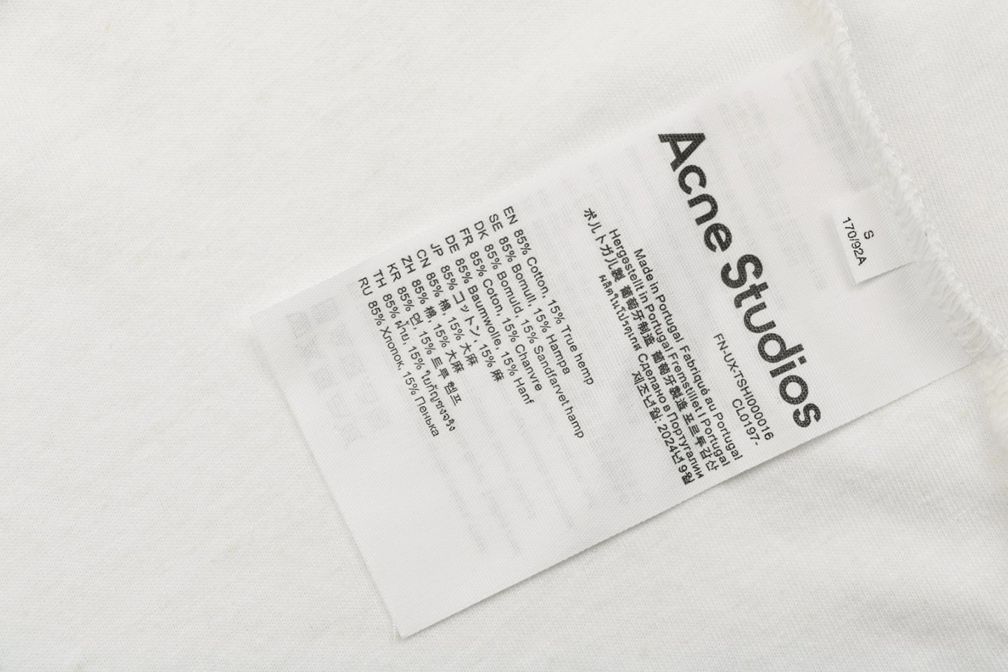 Wash tag