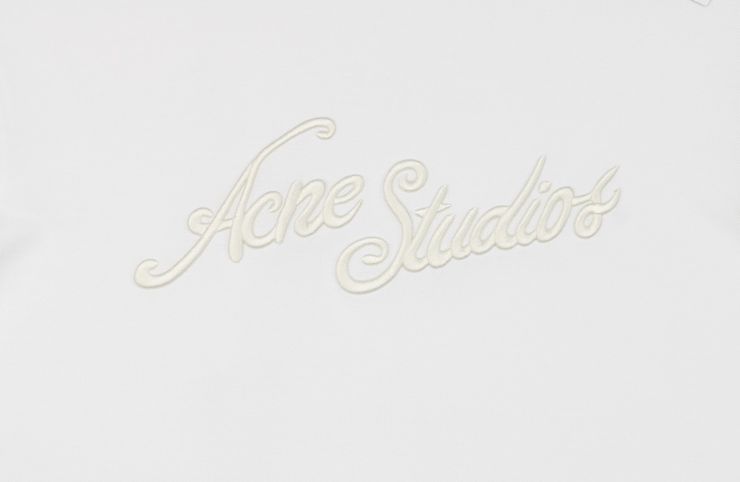 Acne Studios 3D Logo Embroidered T-Shirt Front side logo