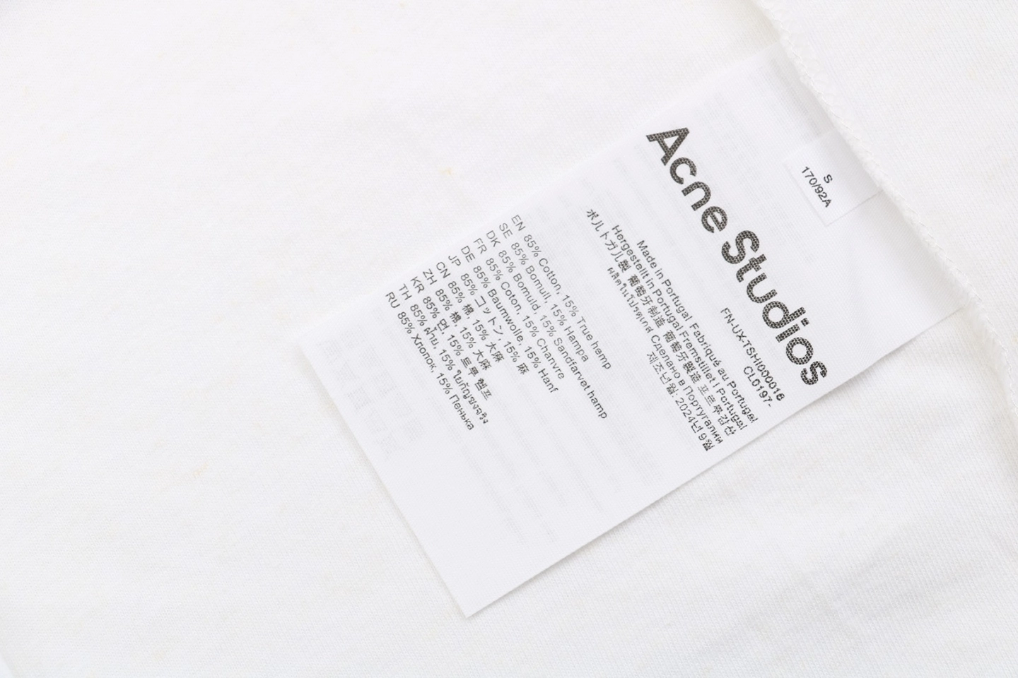 Wash tag