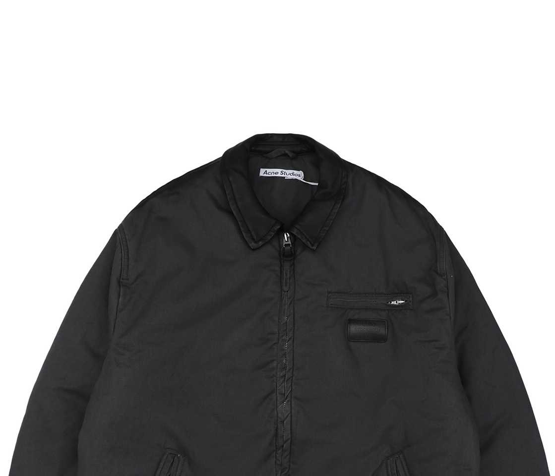 Acne Studios Leather Collar Padded Jacket