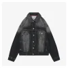 Acne Studios Washed Paint-Splatter Denim Jacket