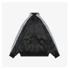 Ad Black Label Trefoil Faux Leather Jacket