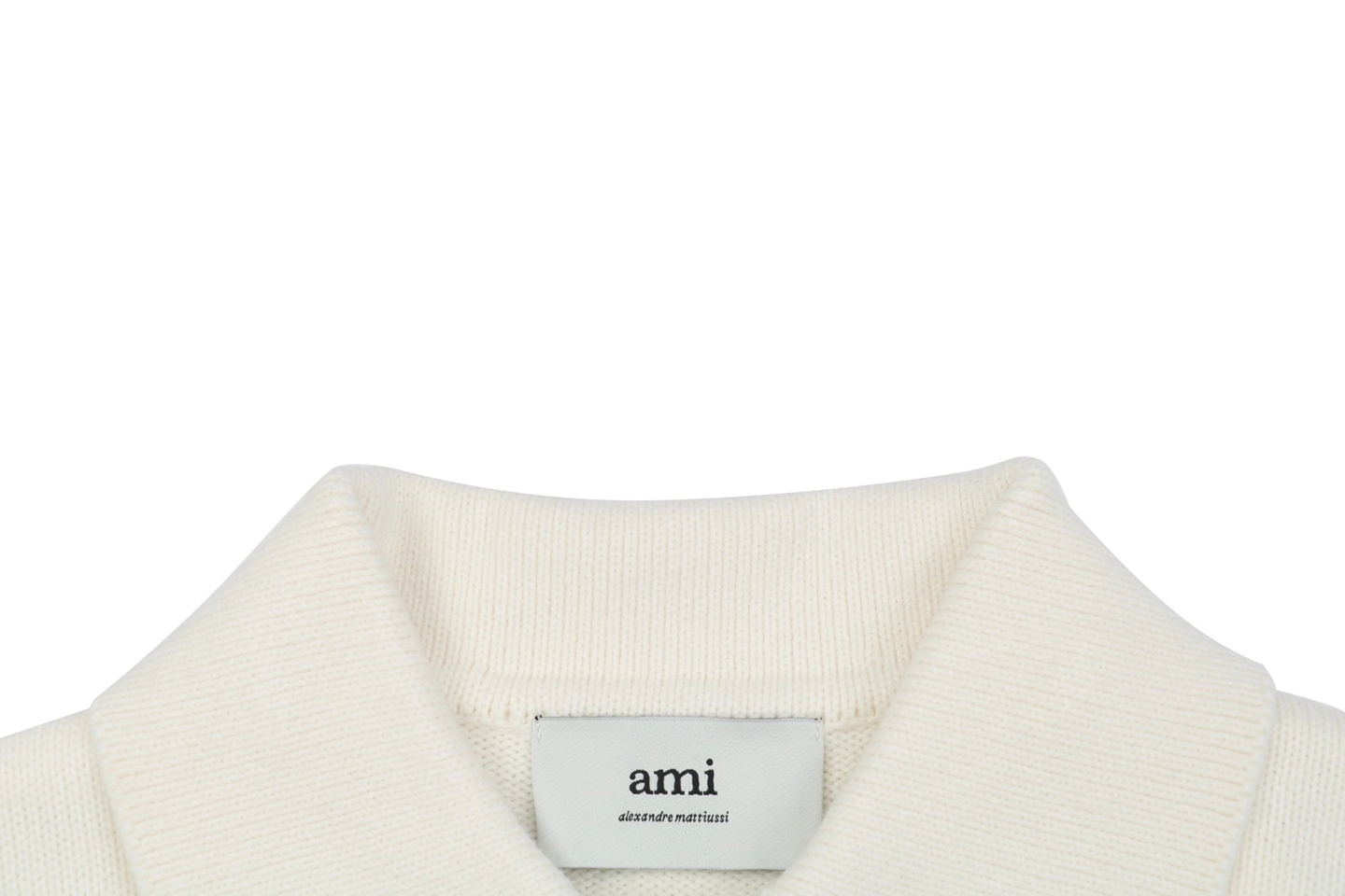 Ami Heart Logo Polo Knit Sweater9.jpeg