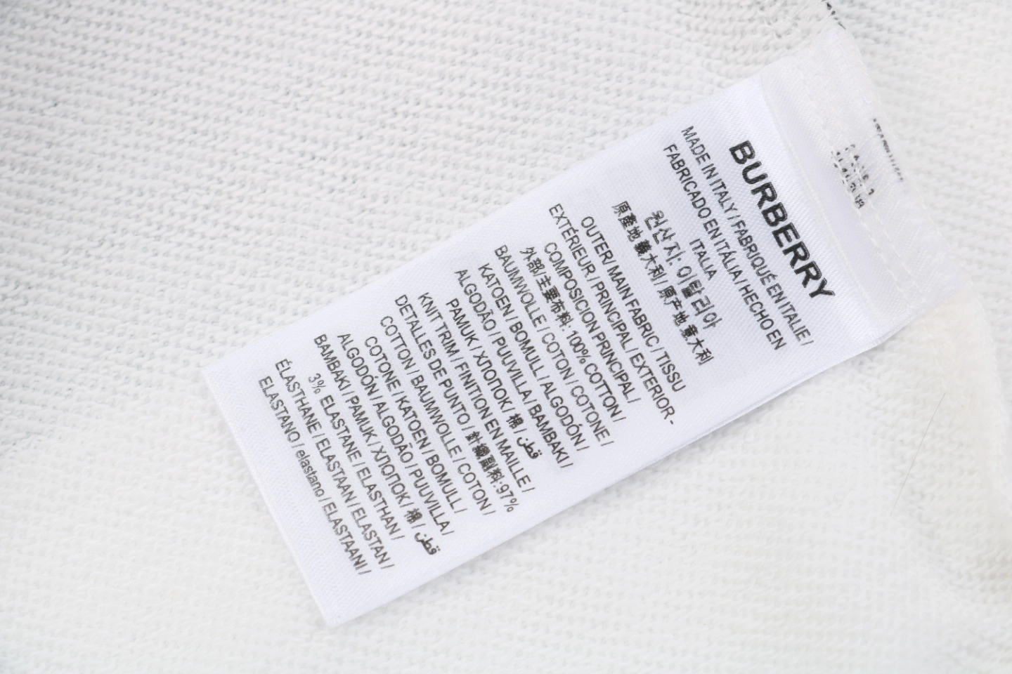 Wash tag