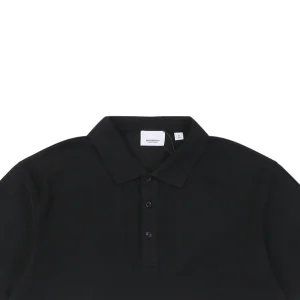 BBry Equestrian Knight Stripe Polo T-shirt Black