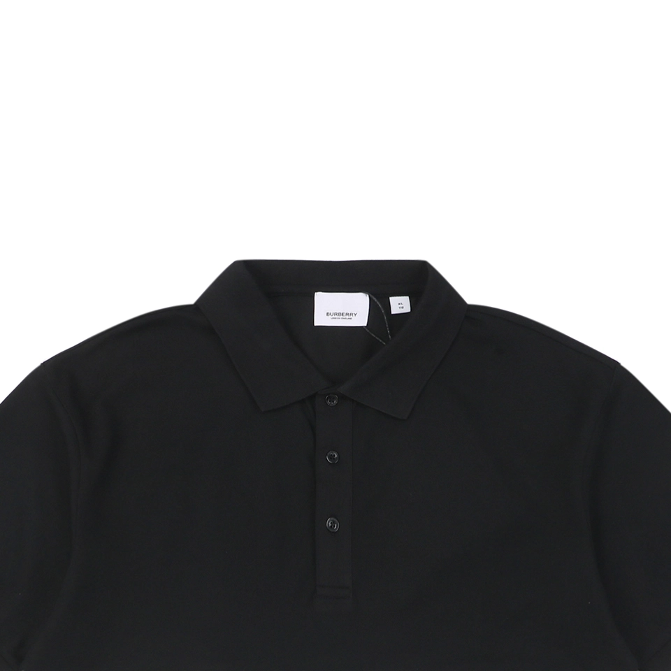 BBry Equestrian Knight Stripe Polo T-shirt Black