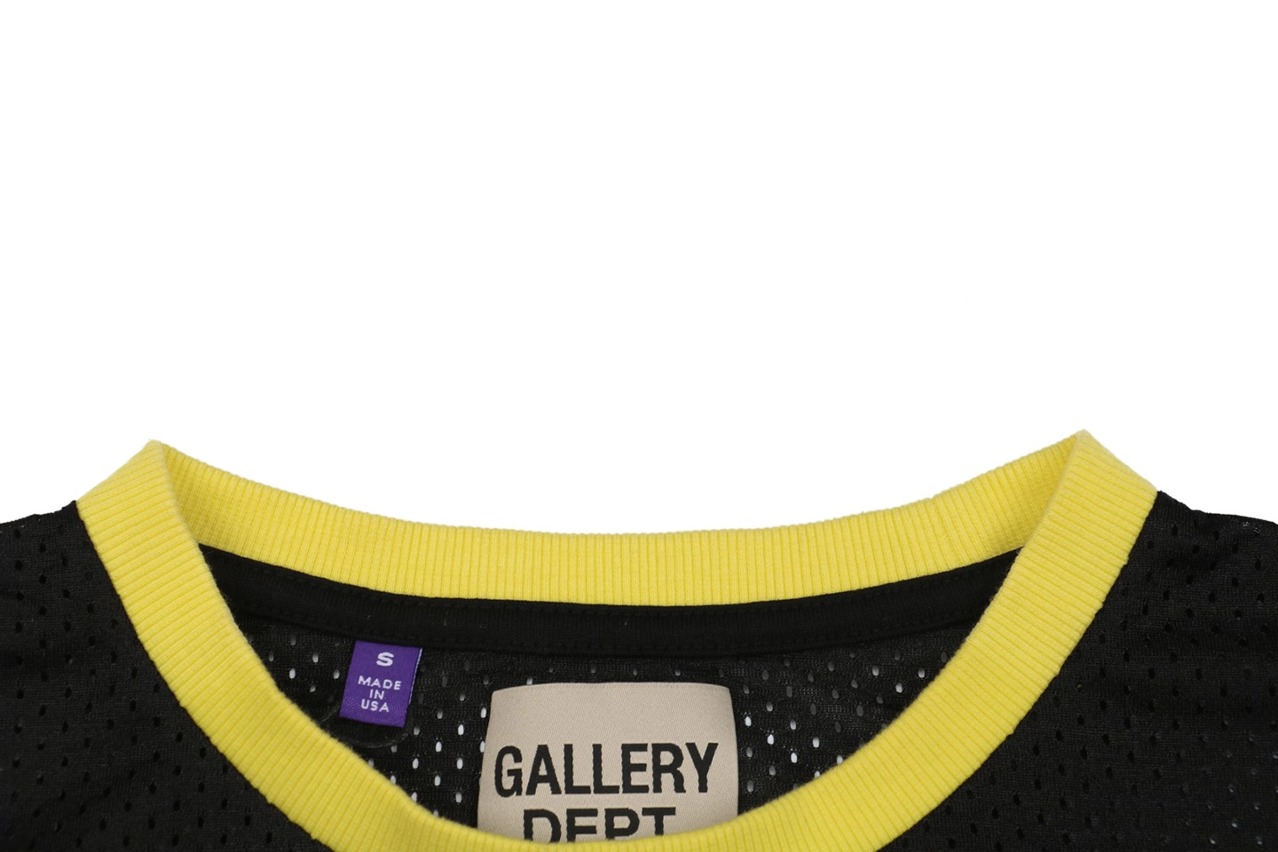 Gallery Dept Mesh Colorblock French Logo Shirt Neckline