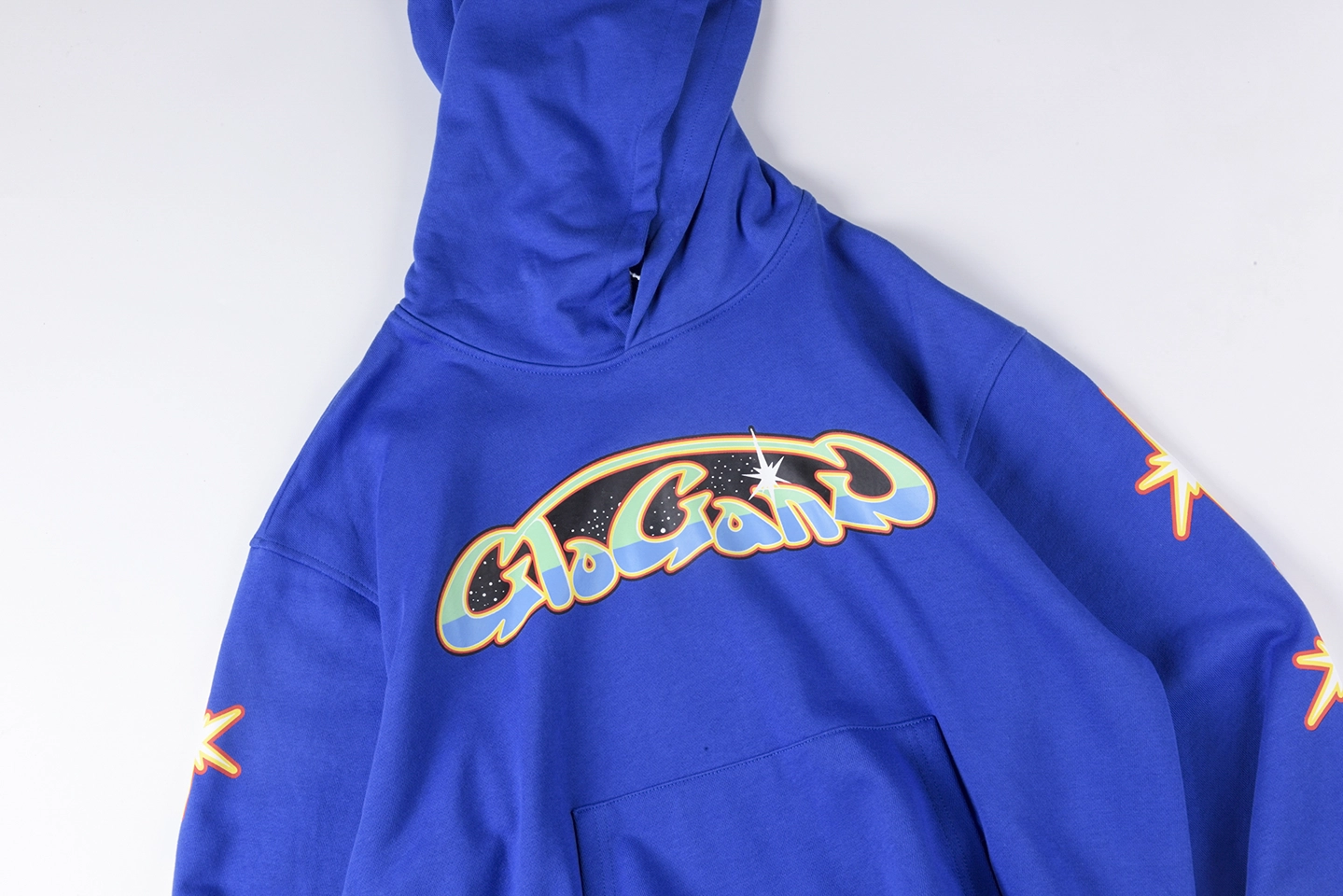 Glo Gang Blue Crown Spray Hoodie6