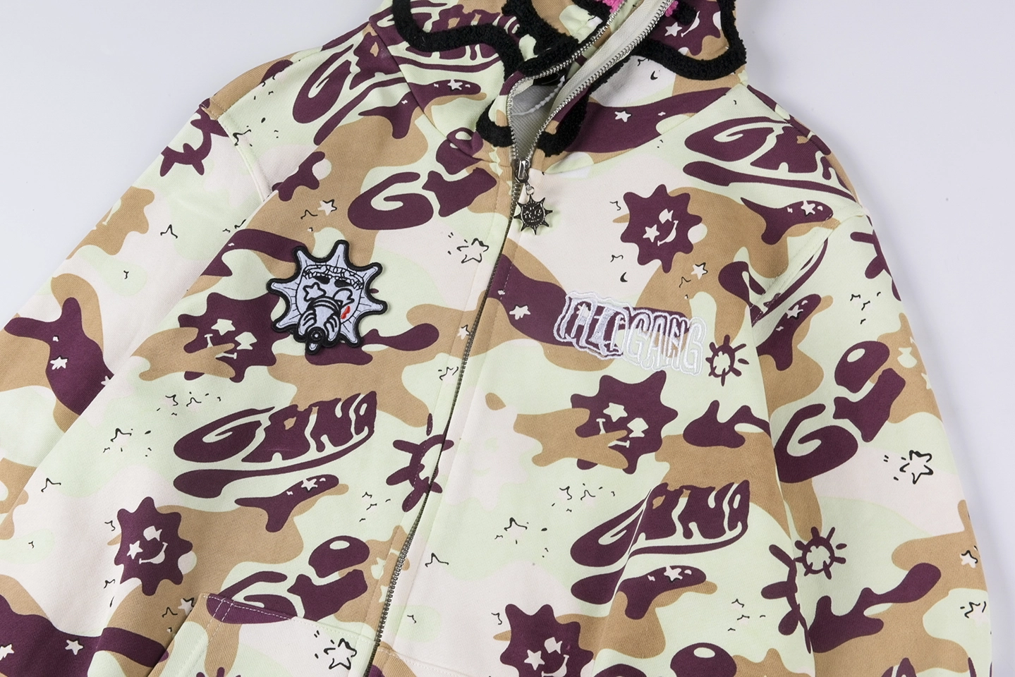 Glo Gang Glory Camouflage Hoodie6