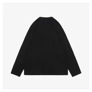 L Dislocated Logo Embroidered Shirt Black