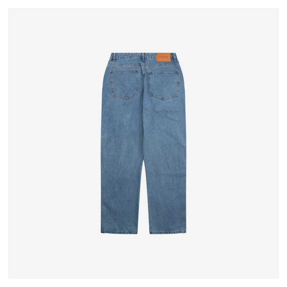 L Knee Logo Denim Pants